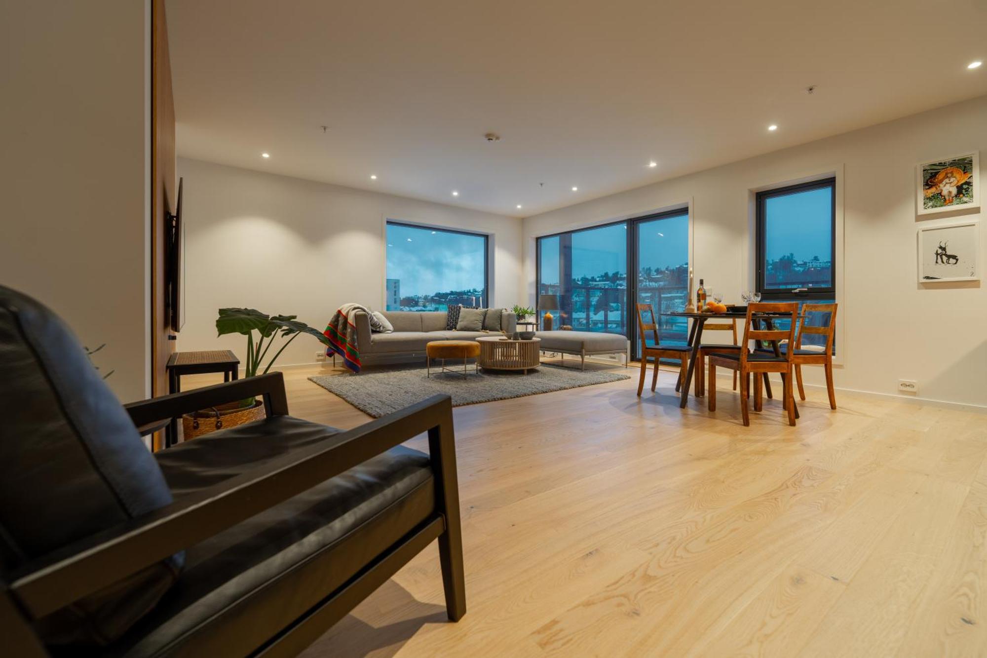 Northern Light Apartments - Nyholmen Luxury Penthouse B Tromsø Eksteriør bilde